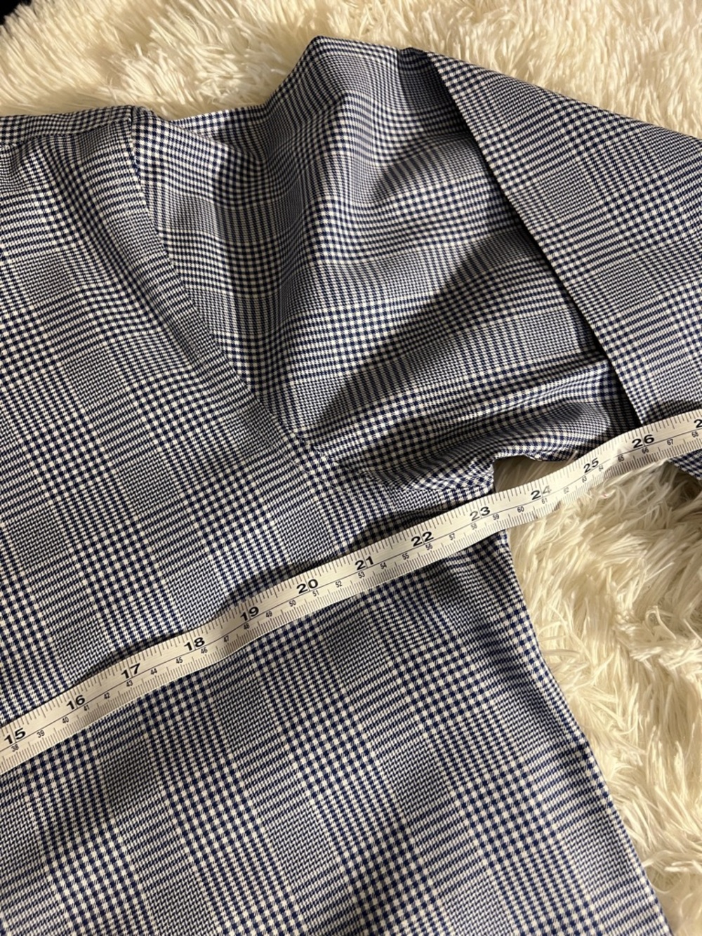 Brooks Brothers Luxury Men's Blue Glen Plaid Dress Shirt Size 16-4/5 Slim Fit - Picture 5 of 7